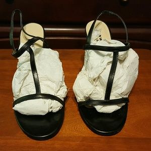 NEW Black Strapped Heels